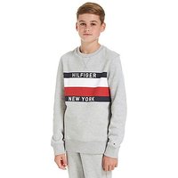 Tommy Hilfiger Flag Sweatshirt - Grey/Navy/White/Red - Kids
