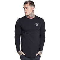 SikSilk Long Sleeve Core T-Shirt - Black - Mens