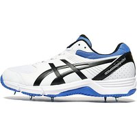 ASICS GEL 100 Cricket Shoes Junior - White/Blue - Mens