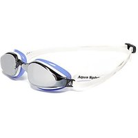 Aqua Sphere K180 Goggles (Mirrored Lens) - White/White - Mens