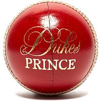 Dukes Prince Cricket Ball - Red - Mens