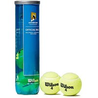 Wilson Australian Open Tennis Balls (4 Balls) - Yellow - Mens