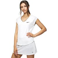 Nike Court Tennis V-Neck Top - White - Womens