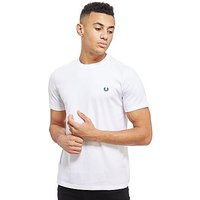 Fred Perry Crew Neck Short Sleeve T-Shirt - White/Ivy - Mens