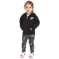 Nike Girls' Hoody & Leggings Set Infant - Black/Pink/White - Kids