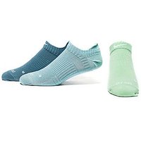 Nike 3 Pack Dri-FIT No-Show Socks - Light Blue/Green/Blue - Womens