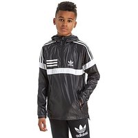 Adidas Originals Urban Quarter Zip Jacket Junior - Black/White - Kids