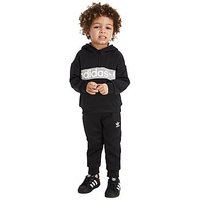 Adidas Originals Trefoil 1/2 Zip Suit Infant - Black/Grey - Kids