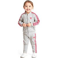 Adidas Originals Girls' Fleece Superstar Suit - Grey/Pink - Kids