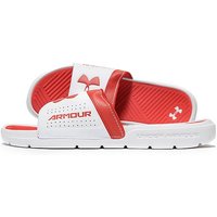 Under Armour Playmaker Slides - White/Red - Mens