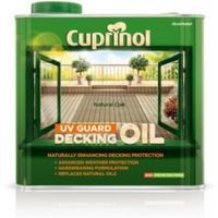 Cuprinol Uv Guard Natural Oak Matt Decking Oil & Protector 2.5L