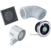 Manrose VDISL100S Shower Light Bathroom Extractor Fan Kit(D)98mm