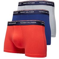 Tommy Hilfiger 3 Pack Tommy Trunks - Red/Blue/Grey - Mens