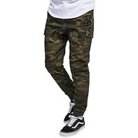 SikSilk Cargo Utility Track Pants - Camouflage - Mens