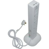 SMJ 8 Socket 13 A Extension Lead & USB Charger 2m White
