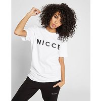 Nicce Boyfriend Logo T-Shirt - White - Womens