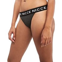 Nicce Blaze Tech Logo Briefs - Grey/Black - Womens