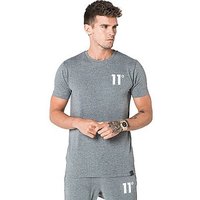 11 Degrees Core Small Logo T-Shirt - Charcoal - Mens