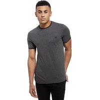 Fred Perry Tipped Ringer Short Sleeve T-Shirt - Grey - Mens