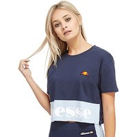 Ellesse Crop Panel T-shirt - Navy/Blue - Womens