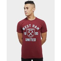 Official Team West Ham United Club Crest T-Shirt - Claret/Blue - Mens