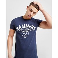 Official Team West Ham United Hammers T-Shirt - Navy/White - Mens