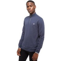 Fred Perry Round Neck Long Sleeve Polo Shirt - Ink Blue/BLUE - Mens