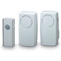 Blyss Wirefree White Portable & Plug-In Door Bell Kit - 5052931264001