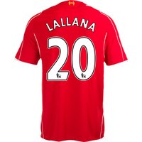 Liverpool Home Shirt 2014/15 Kids With Adam Lallana 20 Printing, Red