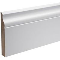 MDF Mouldings Skirting (T)18mm (W)119mm (L)2400mm Pack Of 1