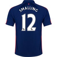 Manchester United Third Shirt 2014/15 - Kids With Smalling 12 Printing, Blue