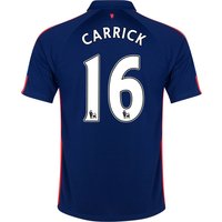 Manchester United Third Shirt 2014/15 - Kids With Carrick 16 Printing, Blue