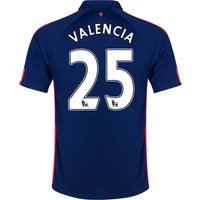 Manchester United Third Shirt 2014/15 - Kids With Valencia 25 Printing, Blue
