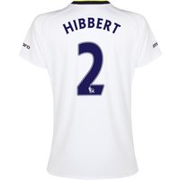 Everton SS 3rd Shirt 2014/15- Womens With Hibbert 2 Printing, White