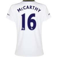 Everton SS 3rd Shirt 2014/15- Womens With McCarthy 16 Printing, White