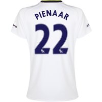 Everton SS 3rd Shirt 2014/15- Womens With Pienaar 22 Printing, White