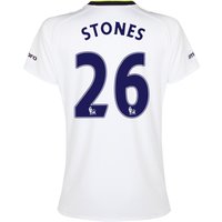 Everton SS 3rd Shirt 2014/15- Womens With Stones 26 Printing, White