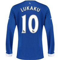Everton Home Shirt 2015/16 - Long Sleeved With Lukaku 10 Printing, Blue