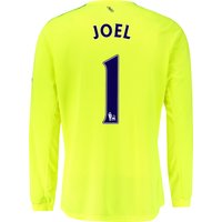 Everton GK Home Shirt 2015/16 With Joel 1 Printing, Green