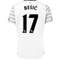 Everton Away Shirt 2015/16 - Junior With Besic 17 Printing, Black