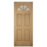 Carolina White Oak Veneer Glazed Front Door (H)1981mm (W)762mm