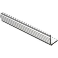 FFA Concept Anodised Aluminium Square Edge Step Edging (H)20mm (W)17.5mm (L)1m