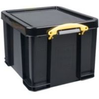Really Useful Extra Strong Black 35L Plastic Storage Box