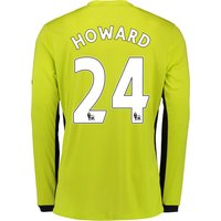 Everton Goalkeeper Home Shirt 2016/17 With Howard 24 Printing, Green