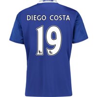 Chelsea Home Shirt 2016-17 With Diego Costa 19 Printing, Blue