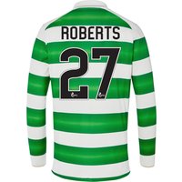 Celtic Home Kids Shirt 2016-17 - Long Sleeve With Roberts 27 Printing, Green/White