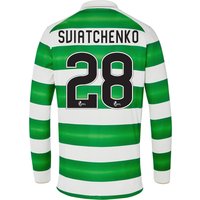 Celtic Home Kids Shirt 2016-17 - Long Sleeve With Sviatchenko 28 Print, Green/White