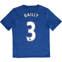 Manchester United Away Shirt 2016-17 - Kids With Bailly 3 Printing, Blue