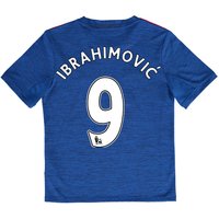 Manchester United Away Shirt 2016-17 - Kids With Ibrahimovic 9 Printin, Blue
