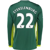 Everton Goalkeeper Away Shirt 2016/17 With Stekelenburg 22 Printing, Green